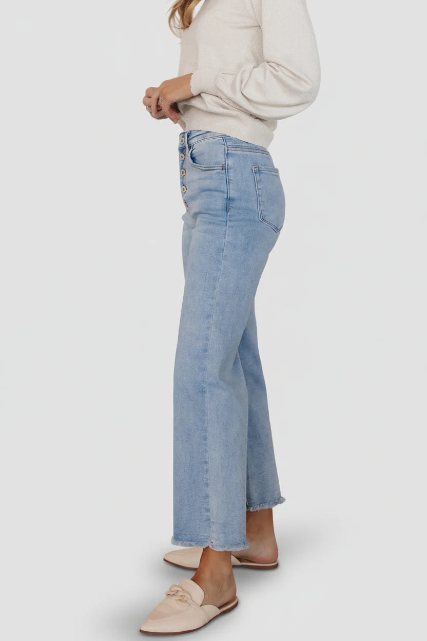 Brody High Rise Wide Leg Jeans | Light Wash