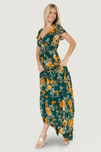 Genevive Maxi Dress | Deep Topaz Floral