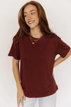 Elliot Relaxed Tee | Dark Rust