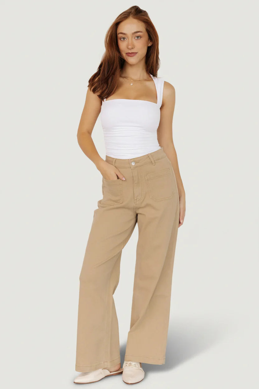 Emery Denim Pants | Natural