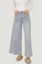 Emmi Mid Rise Wide Leg Jeans | Light Wash