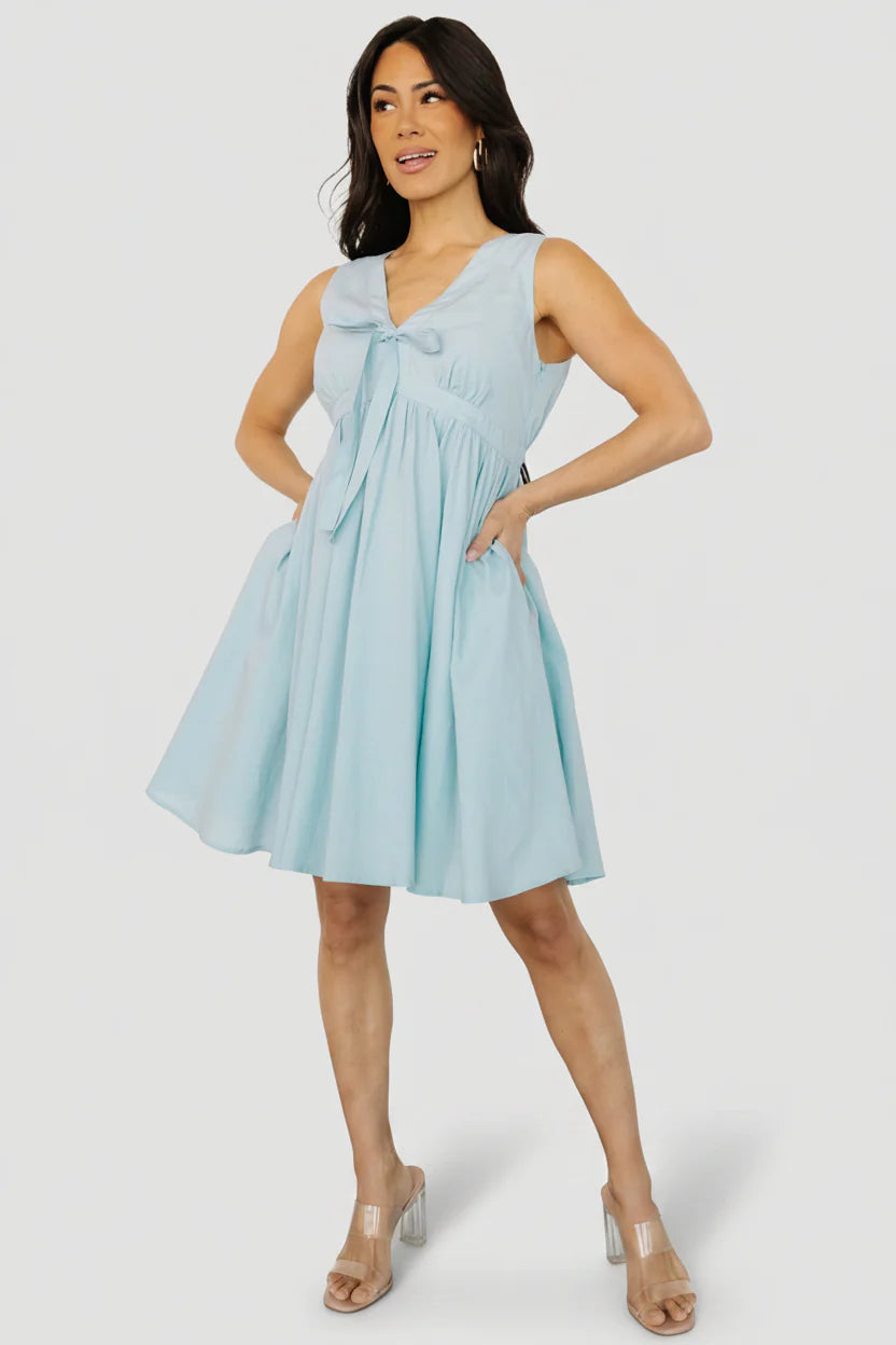 Halsey Short Dress | Light Blue