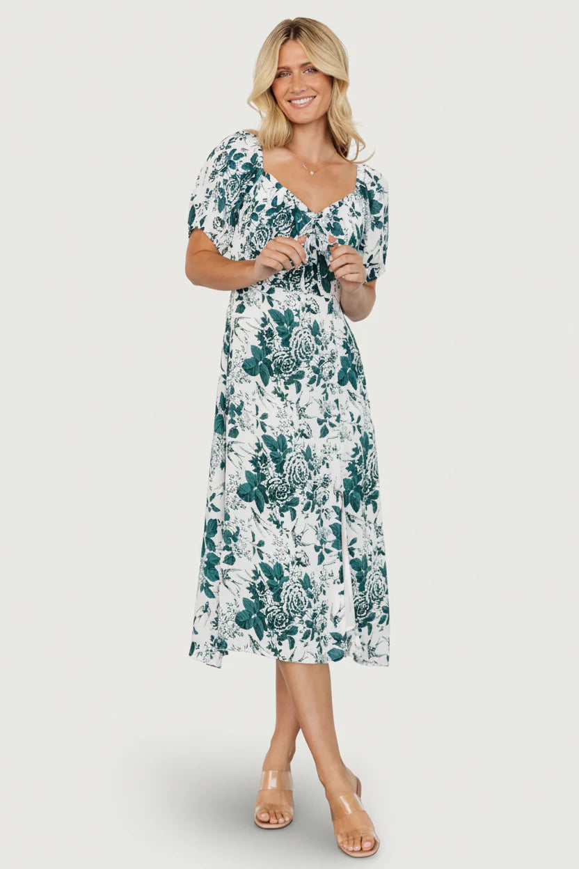 Cadence Midi Dress | Jade Floral