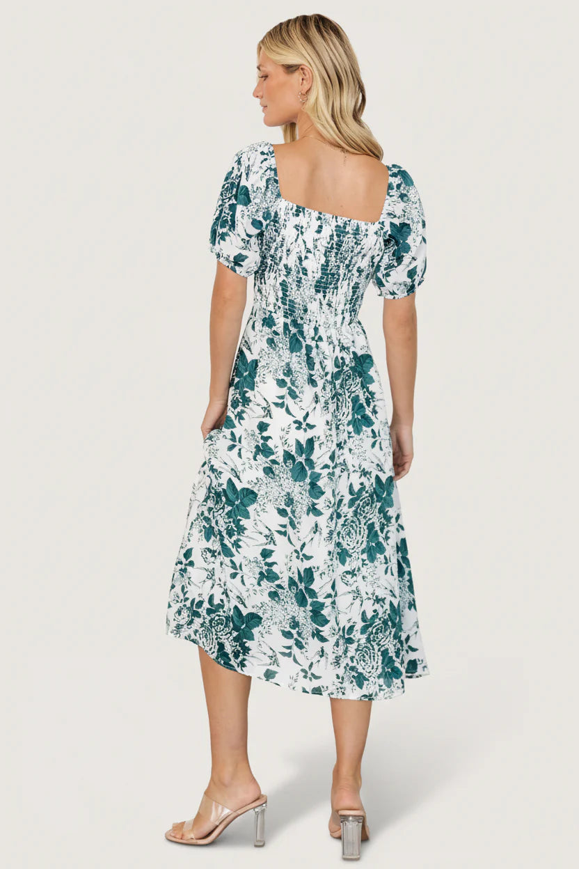 Cadence Midi Dress | Jade Floral