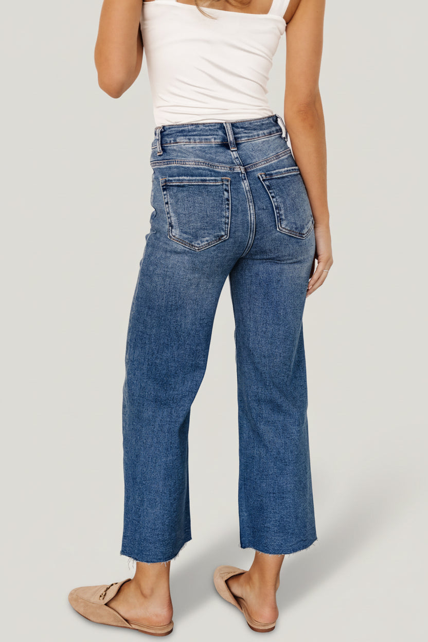 Kirby High Rise Wide Leg Jeans | Medium Wash