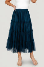 Galena Tulle Skirt | Deep Topaz