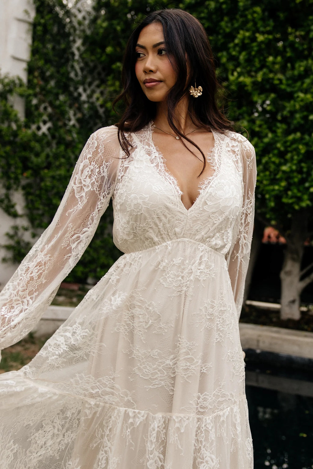Gloria Lace Maxi Dress | Vintage Cream