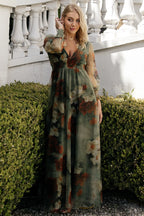Layla Tulle Maxi Dress | Olive + Rust