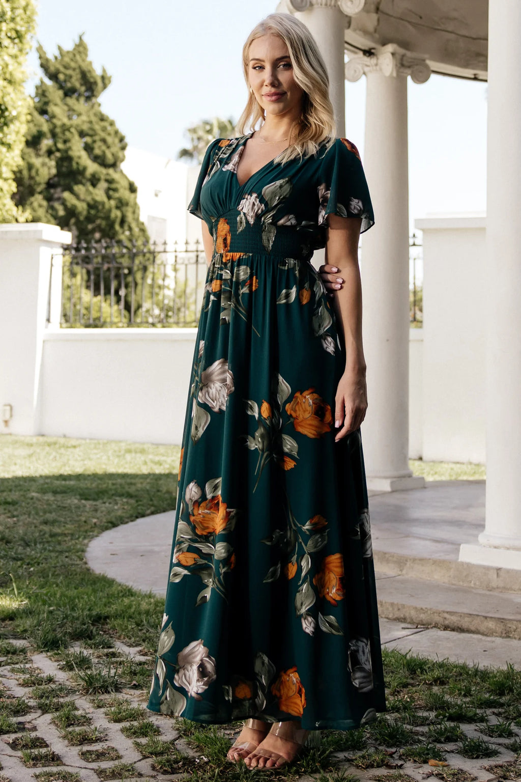 Birdie Maxi Dress | Deep Topaz Floral