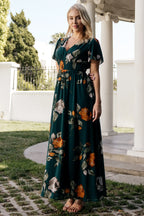 Birdie Maxi Dress | Deep Topaz Floral