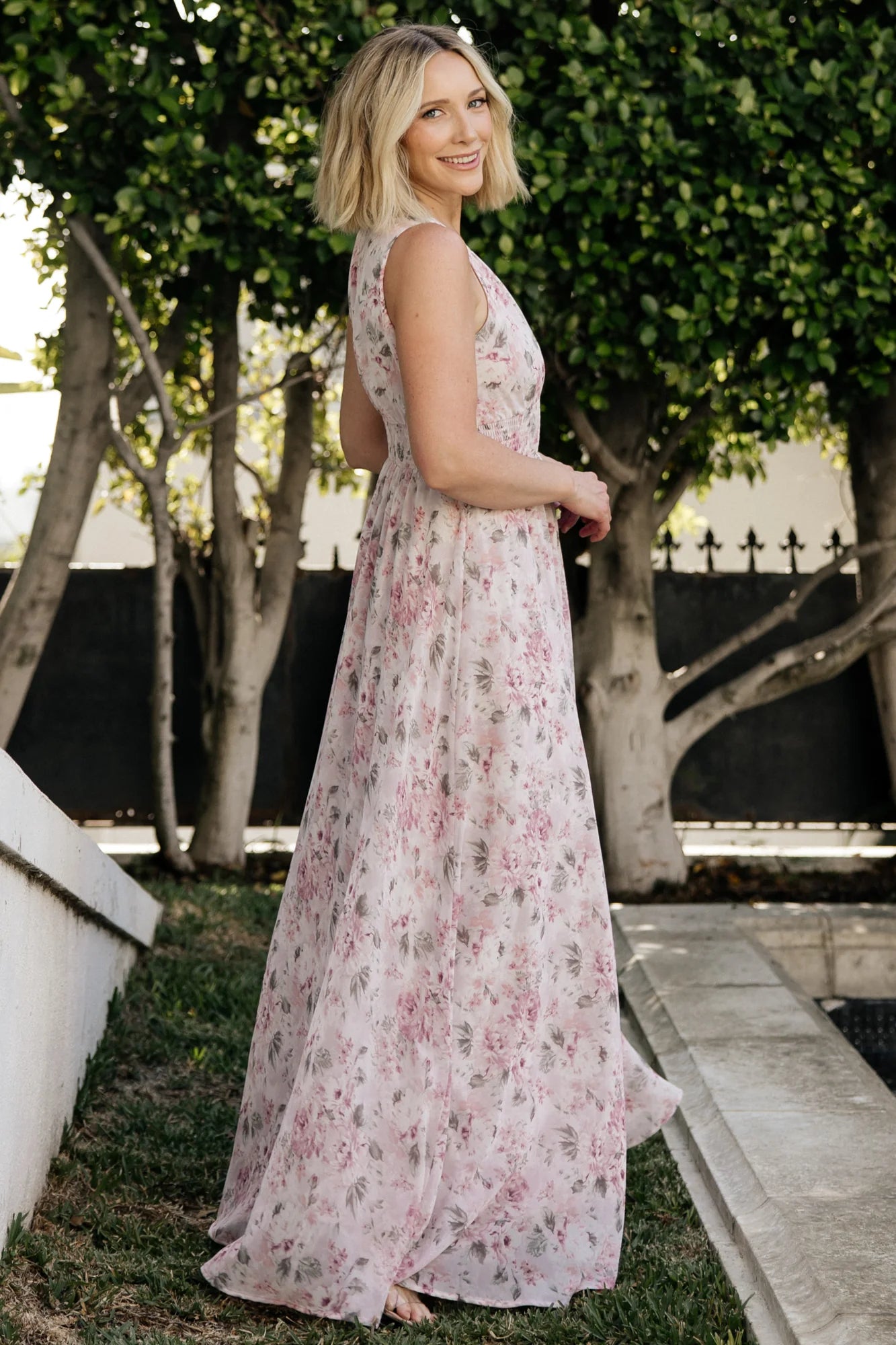 Imogen Maxi Dress | Dusty Mauve Floral