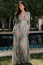 Fable Mesh Maxi Dress | Dusty Sage Floral
