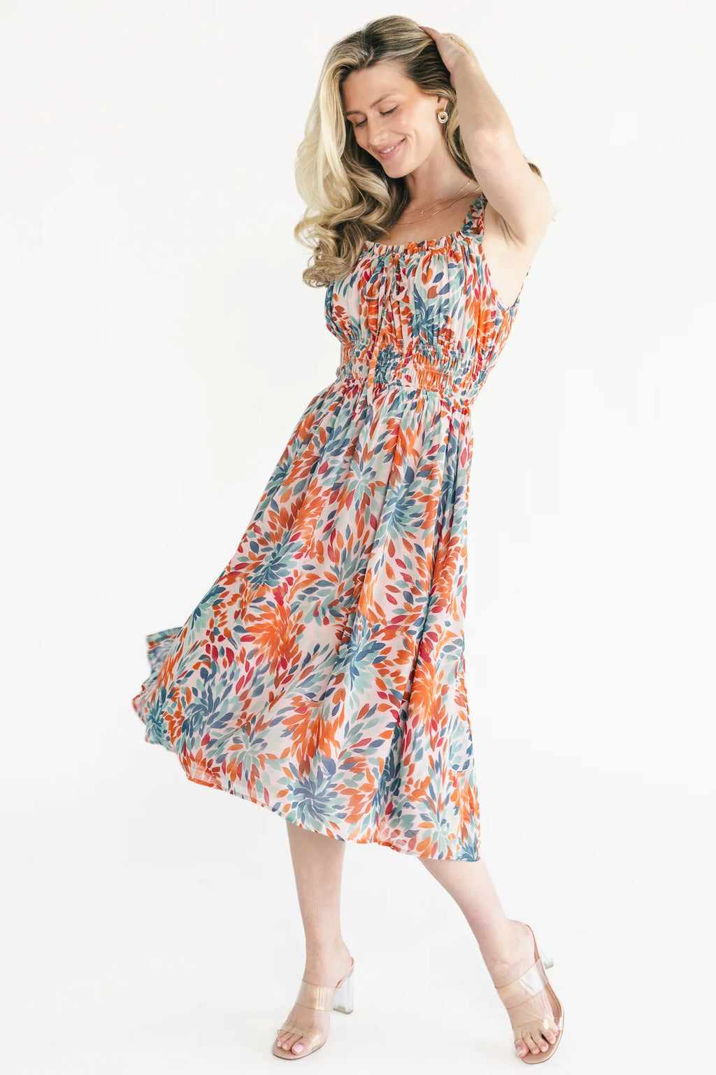 Marni Midi Dress | Blush Multi