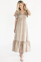 Rosie Smocked Dress | Sage Floral