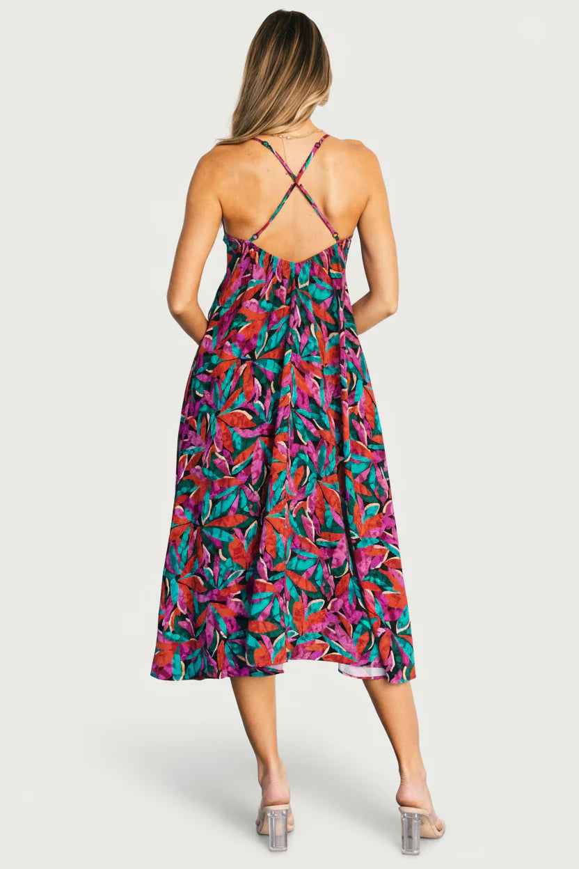 Granada Midi Dress | Multi Print