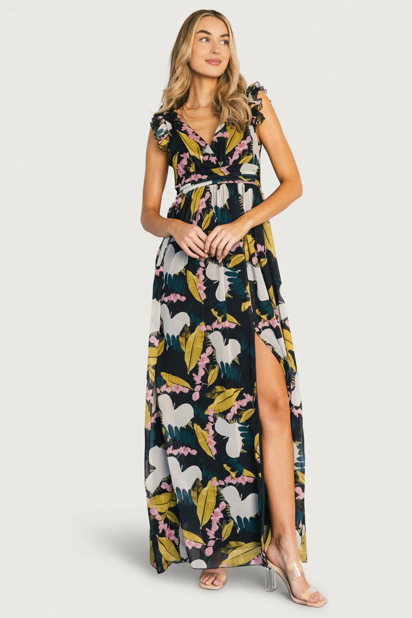 Esperanza Maxi Dress | Black Multi