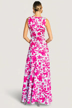 Risa Maxi Dress | Blue + Pink