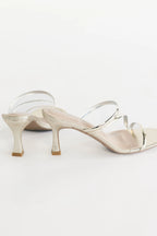 Lavon Slim Flared Heel | Gold
