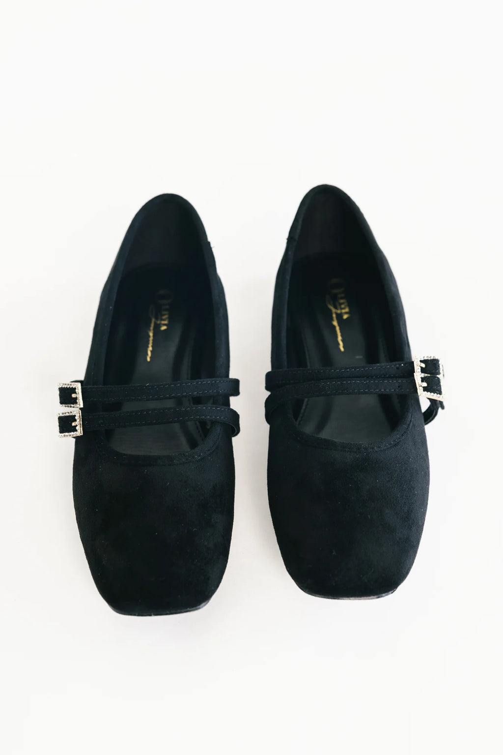 Azira Square Toe Flats | Black