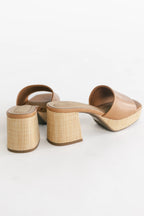 Adenine Platform Chunky Heel | Tan