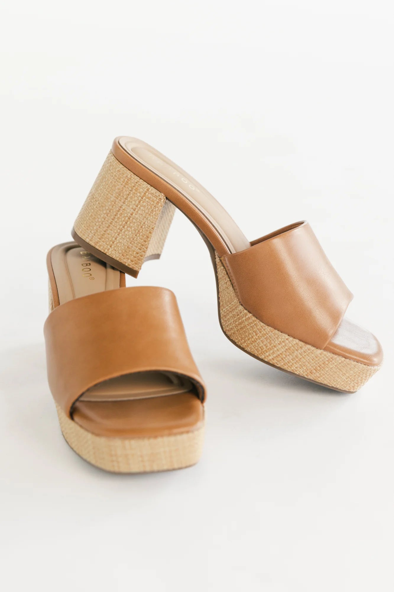 Adenine Platform Chunky Heel | Tan