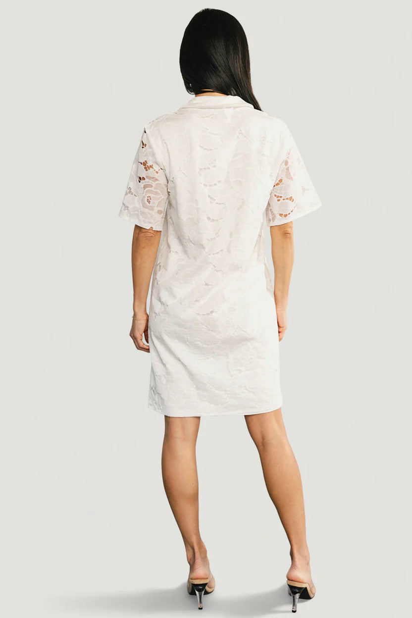 Calida Lace Dress | Off White