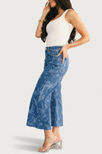 Cádiz Mid Rise Relaxed Jeans | Medium Floral Wash