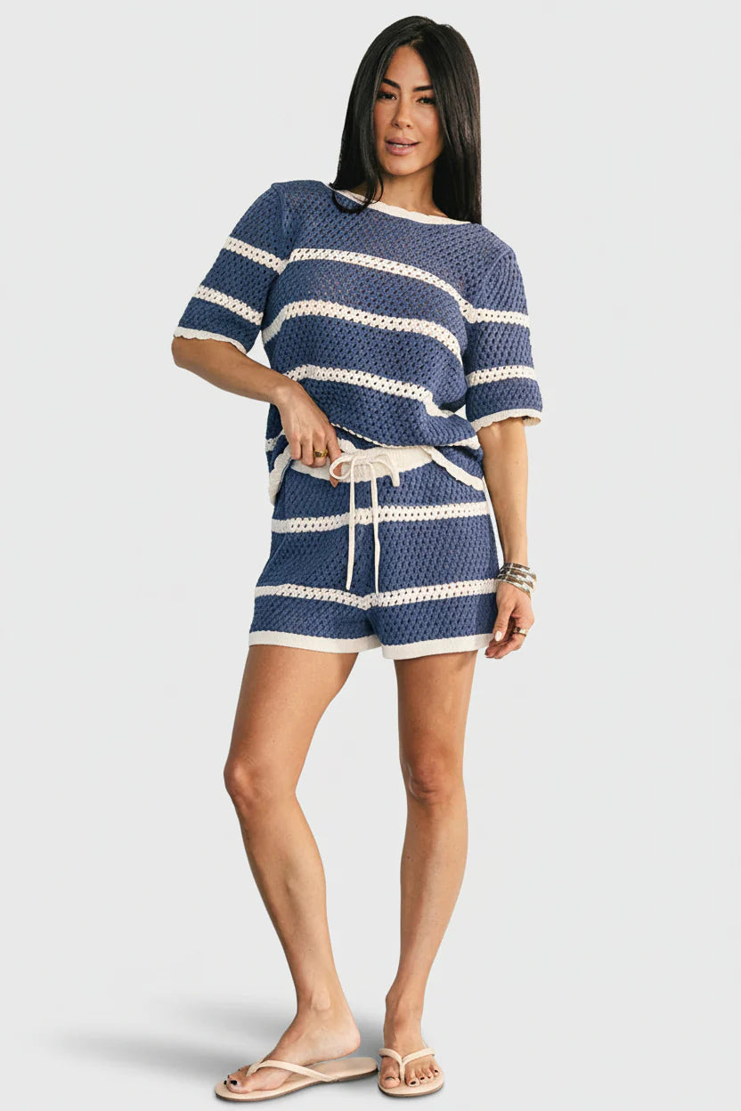 Playa Crochet Set | Blue + Natural
