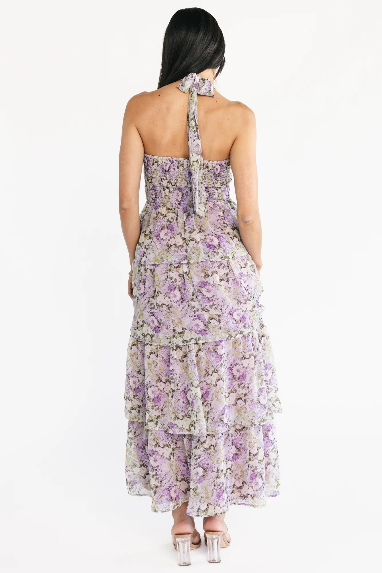 Louanne Halter Dress | Lavender Floral