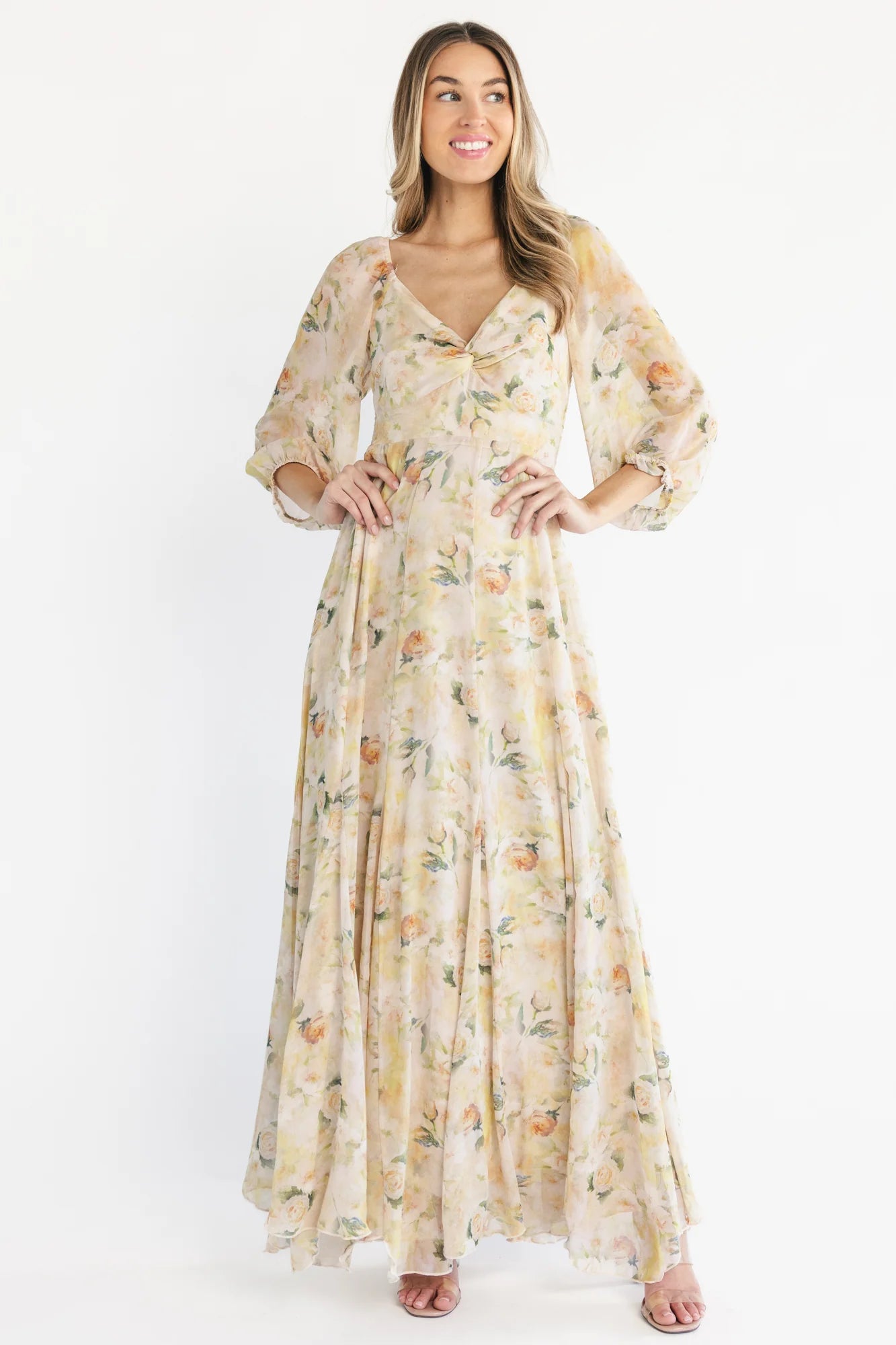 Aviana Maxi Dress | Golden Floral