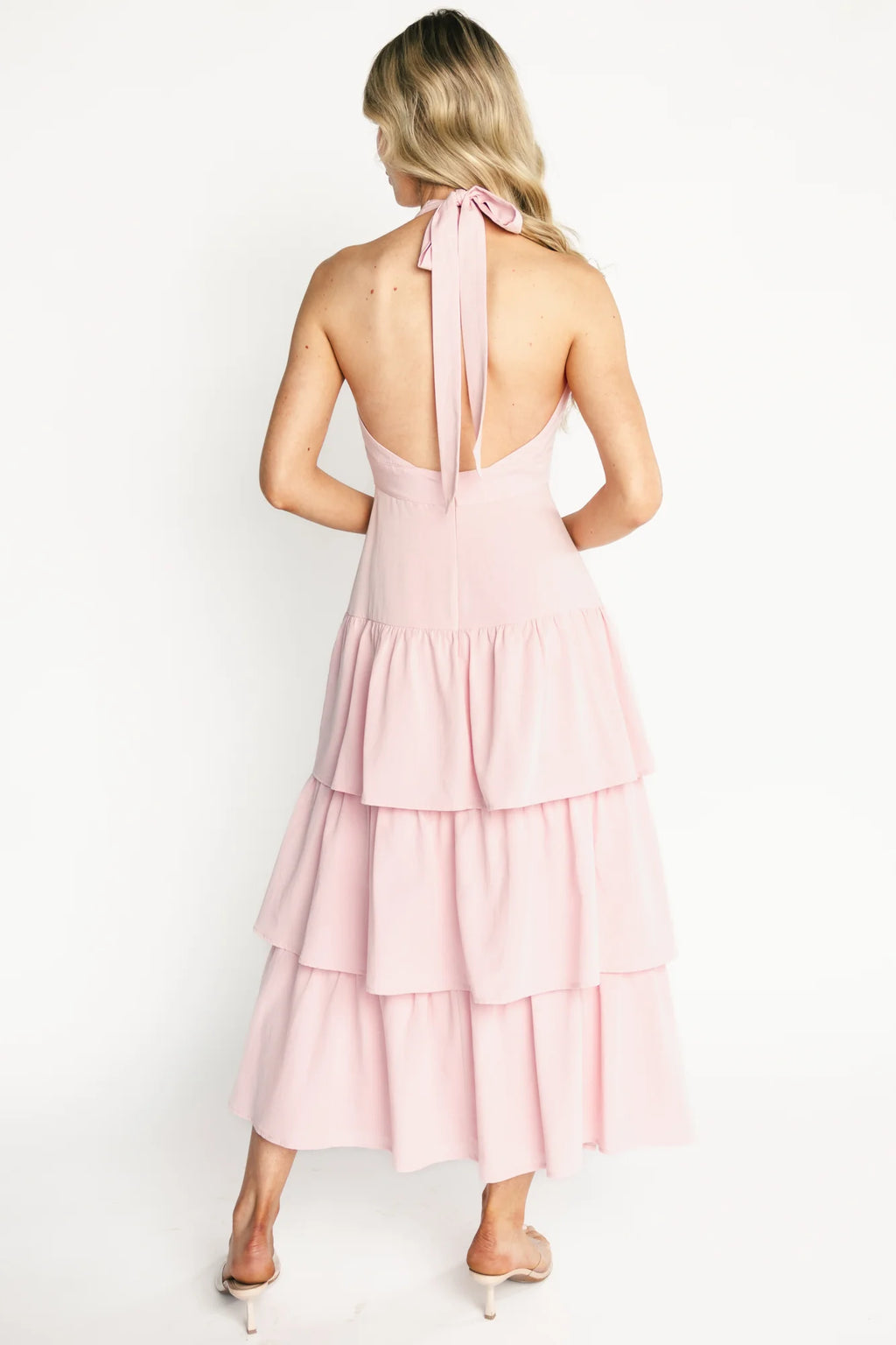Savannah Tiered Maxi Dress | Light Pink