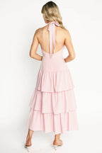 Savannah Tiered Maxi Dress | Light Pink