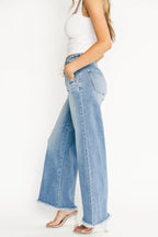 Jardin High Rise Wide Leg Jeans | Mid Wash
