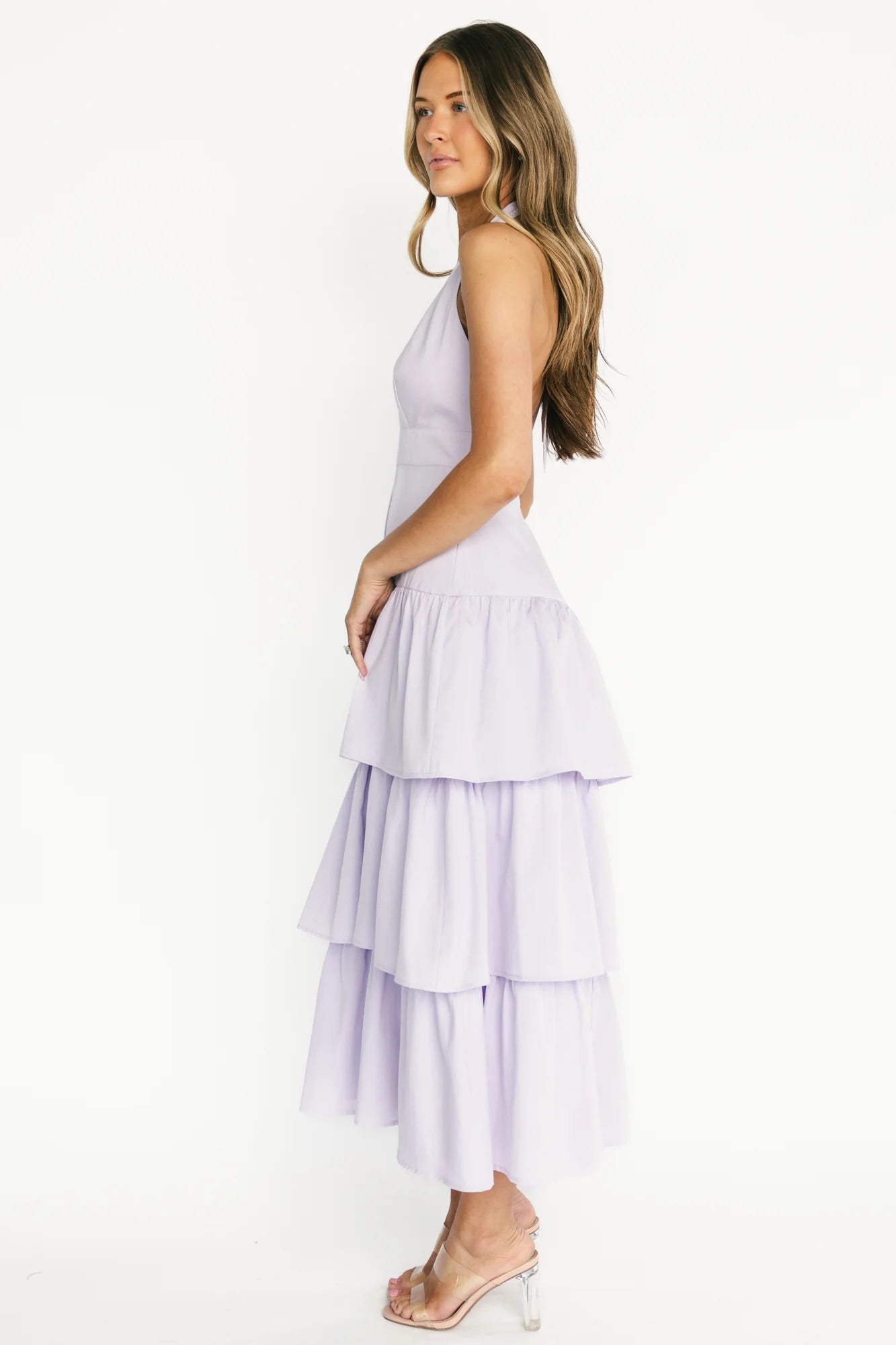 Savannah Tiered Maxi Dress | Light Purple