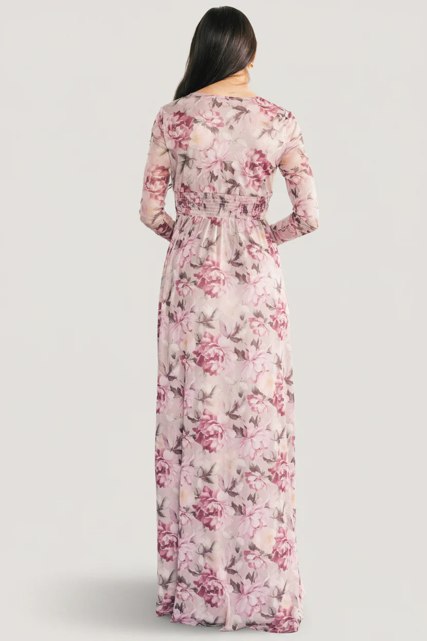 Fable Mesh Maxi Dress | Dusty Blush Mauve