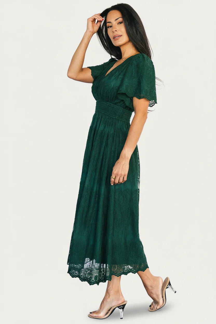 Milena Midi Dress | Green