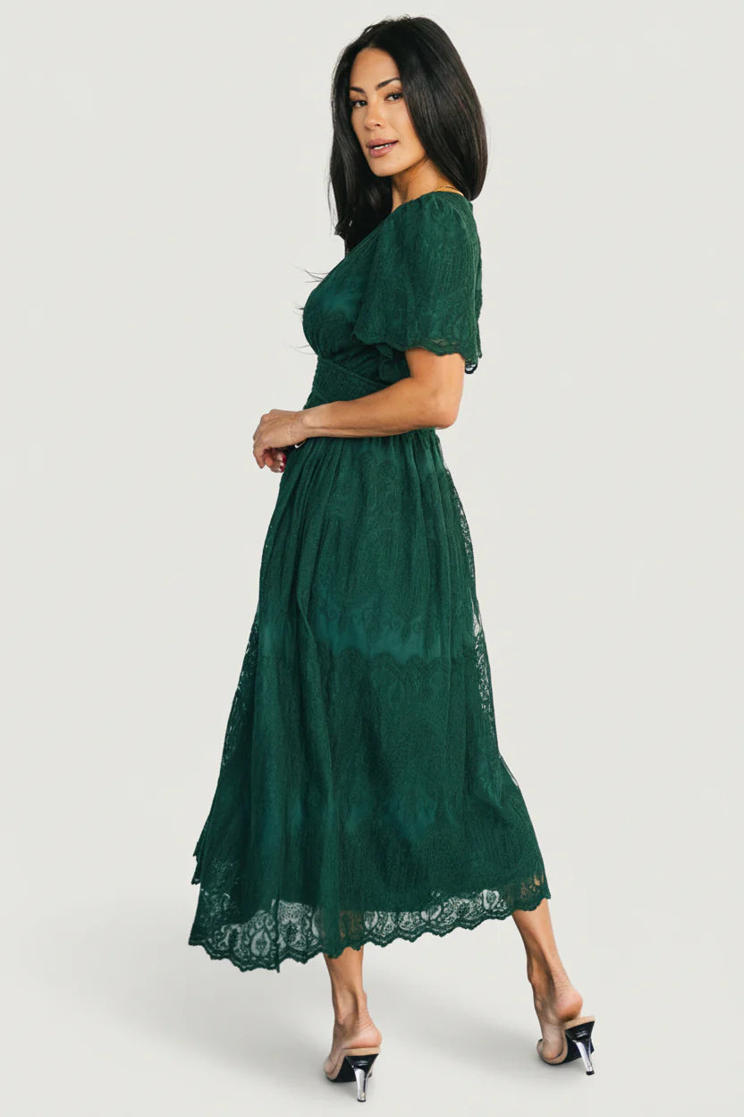 Milena Midi Dress | Green