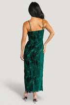 Nadia Lace Midi Dress | Emerald