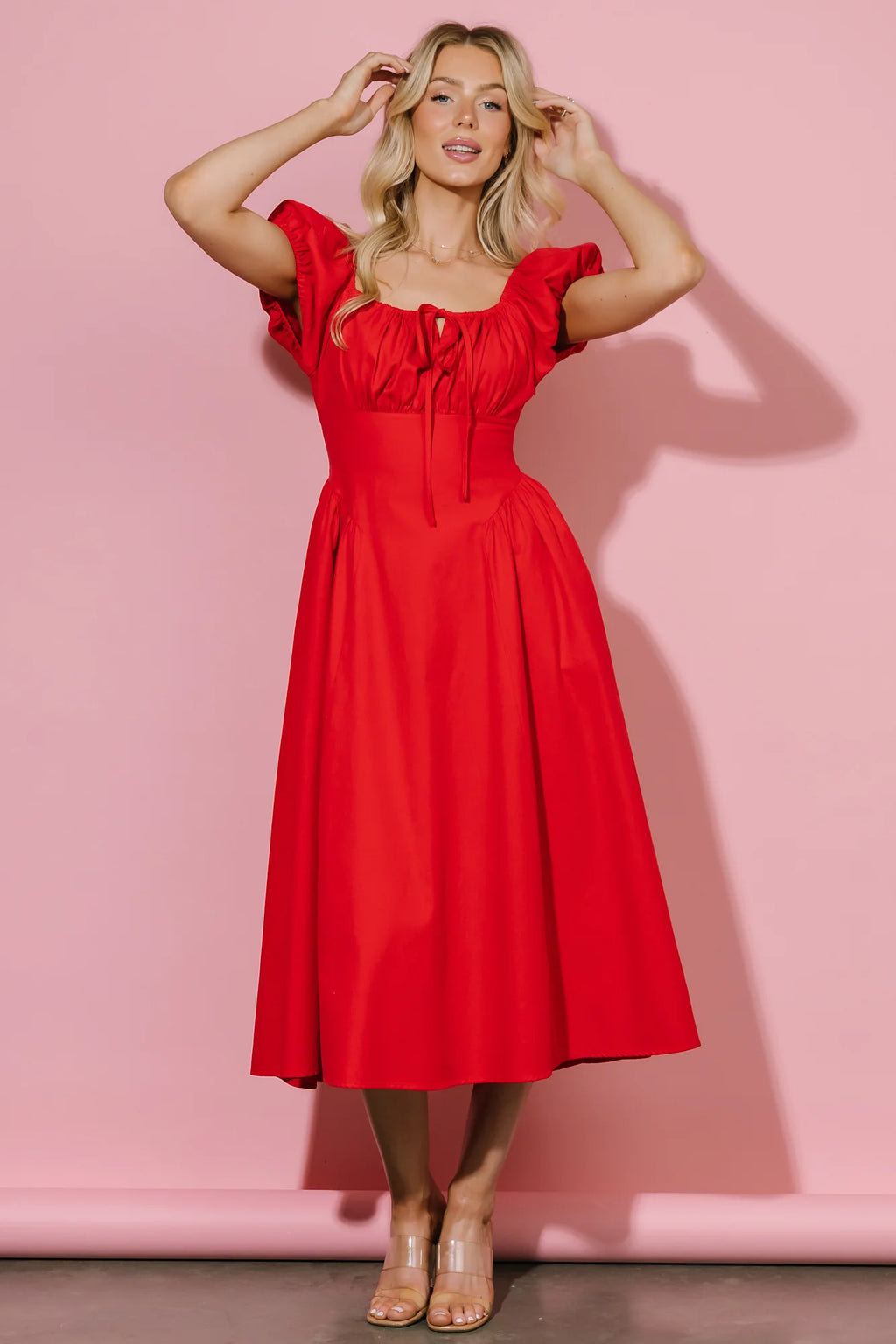 Havana Midi Dress | Red