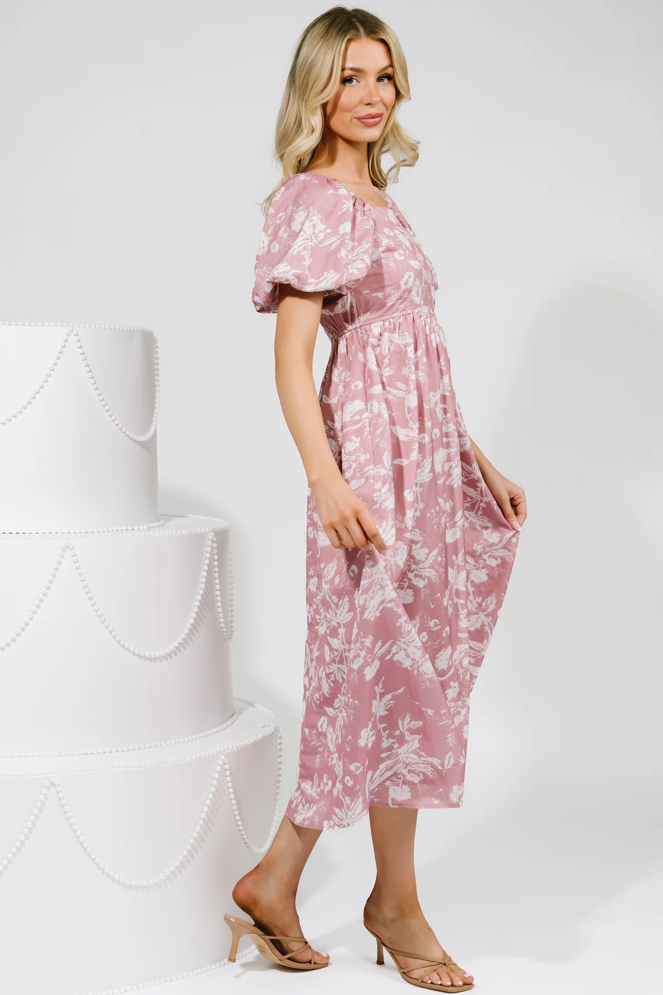 Graceland Maxi Dress | Pink + White Floral