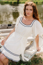 Greer Short Dress | Off White