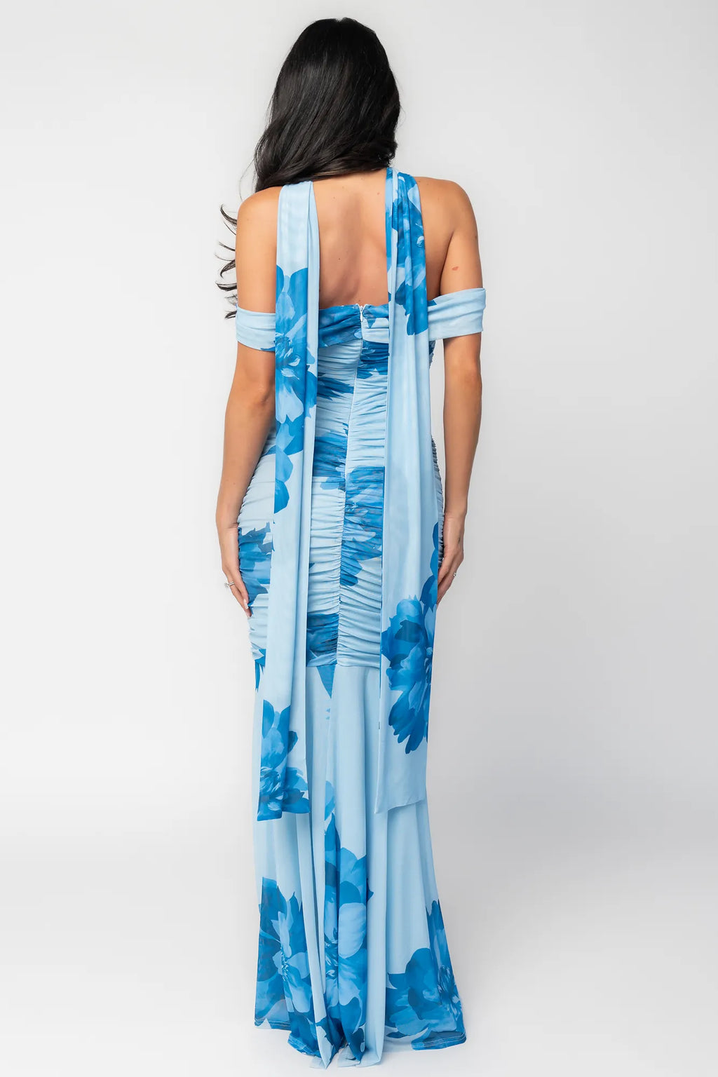 Bellina Off Shoulder Maxi Dress | Blue
