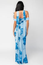 Bellina Off Shoulder Maxi Dress | Blue