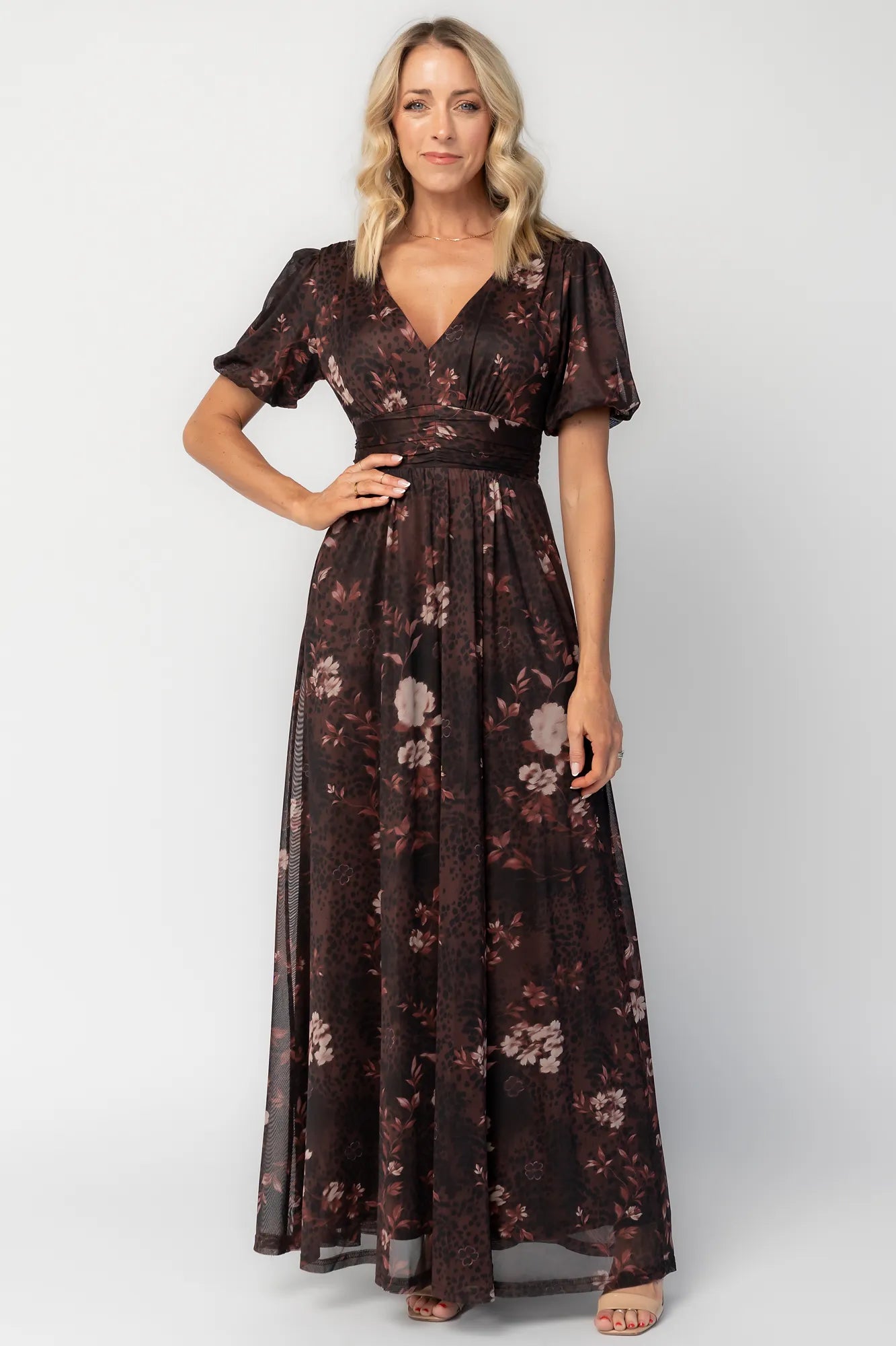 Whitney Mesh Maxi Dress | Clove Floral