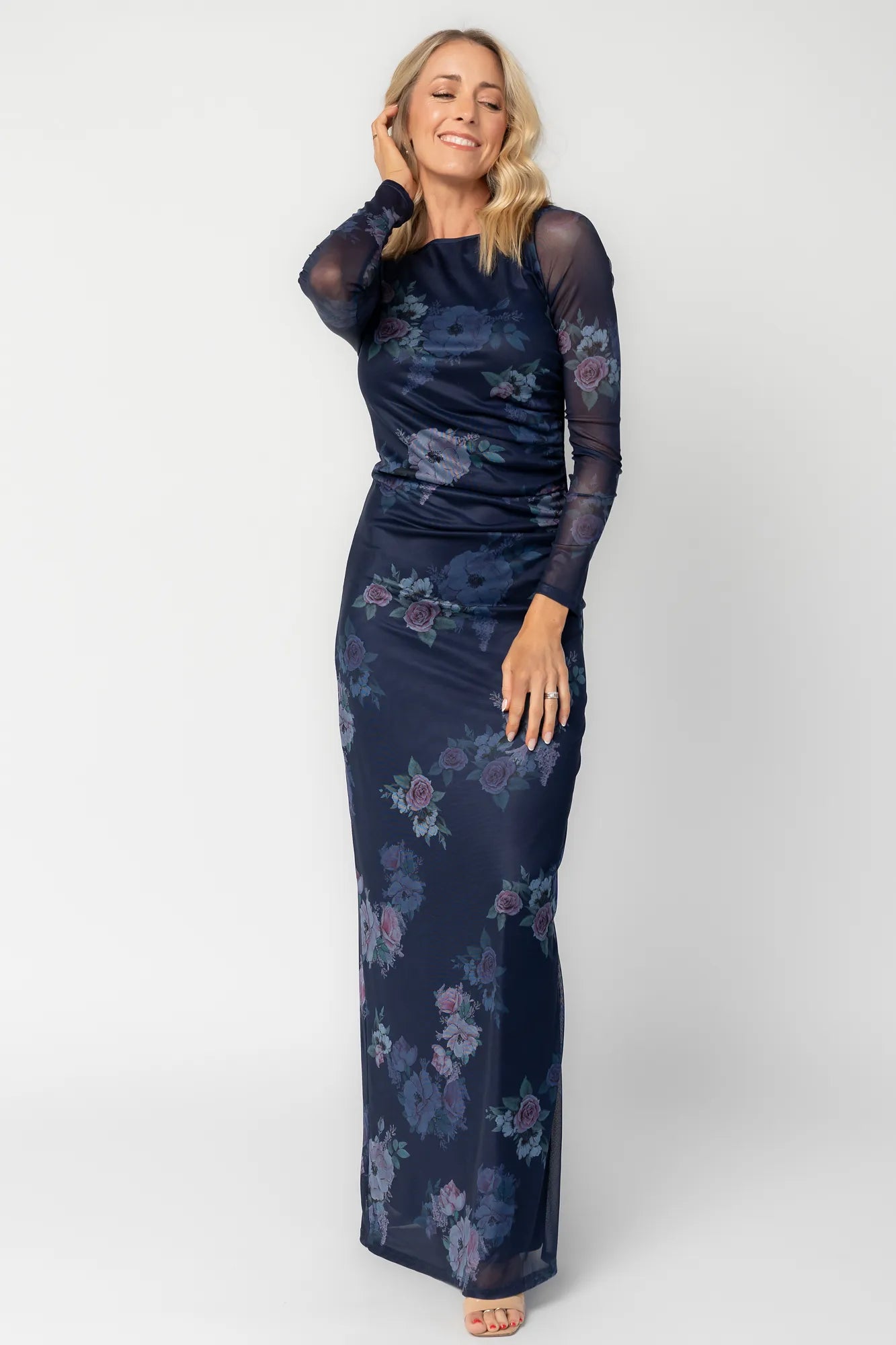 Isadora Maxi Dress | Dark Blue Floral