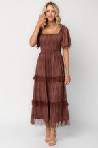 Auden Lace Maxi Dress | Mahogany