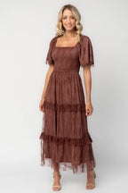 Auden Lace Maxi Dress | Mahogany