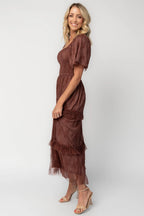 Auden Lace Maxi Dress | Mahogany