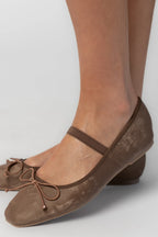 Elsie Mary Jane Ballet Flats | Mocha