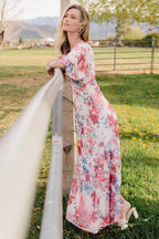 Sevilla Mesh Maxi Dress | Berry Multi Floral